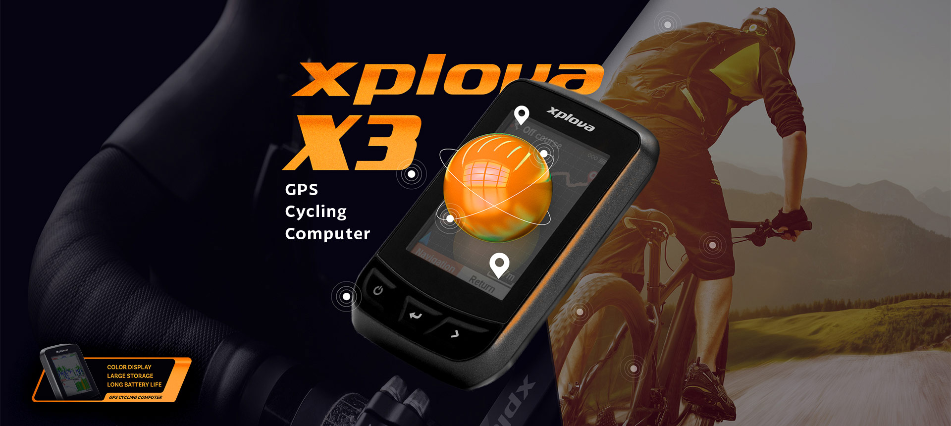 xplova x3 gps cycle computer
